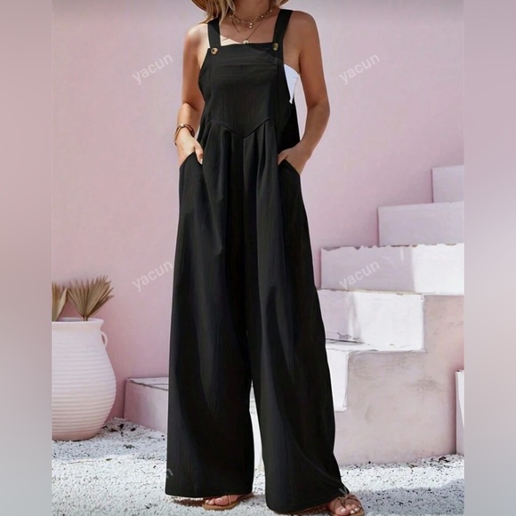 Pants - Comfy Black Women’s Overalls